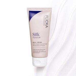 FLiCKA Silk Touch 3‑in‑1 Moisturizer & Primer | Hydrating, Lightweight, Long‑Lasting | Pore Minimizer | 60g
