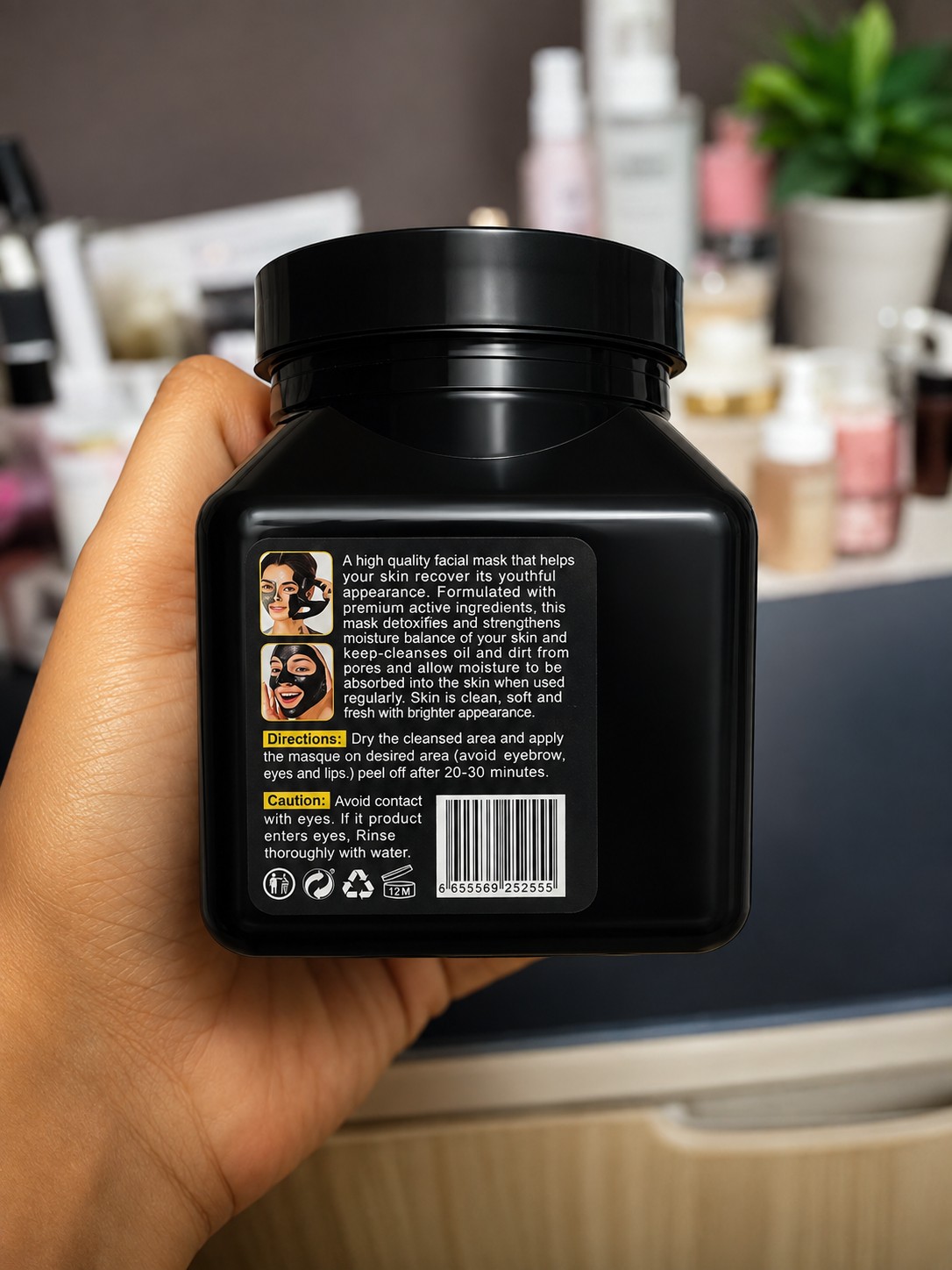 Kashee Hair Mask And Black Charcoal Mask Combo - Personal Care Product Designed For Skin And Hair Treatment And Daily Grooming Routine - Image 5