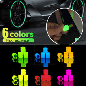Luminous Tire Valve Cap For Car Tire For Car Motorcycle Bike Glowing Tire – Automotive Accessory (Random Color)