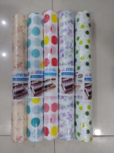 1 Roll – Kitchen Polka Foamic Sheet (45*200cm)  (random color)