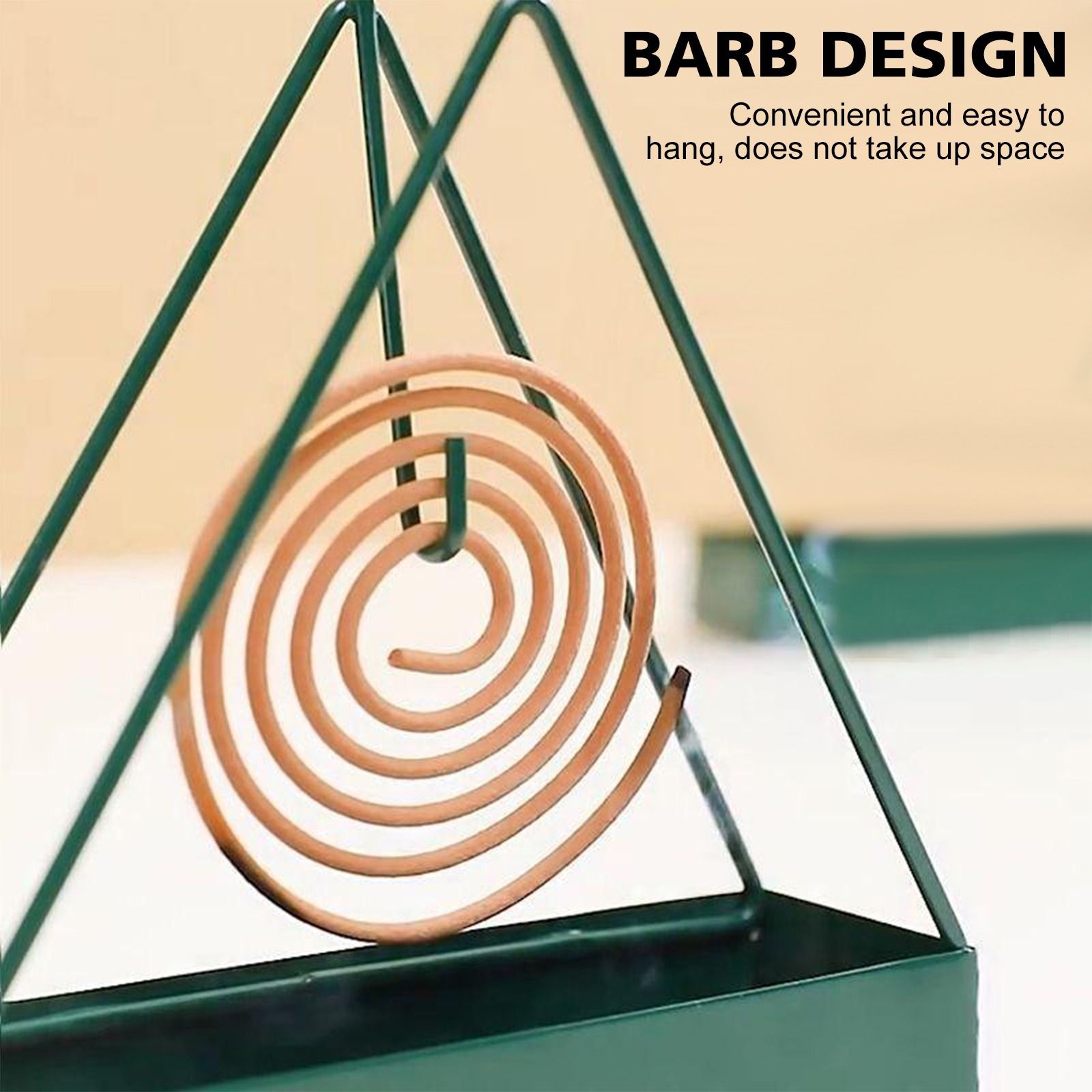 Mosquito Coil Holder Incense Burner Decorative Ornament Craft Triangle (Only black) - Image 5