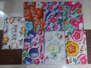3D Cartoon Printing Diatom Mud Cushion Antislip Water Absorbent Foot Pad Diatomaceous Earth Foot Mat For Bathroom – (Random Design) – Size 15×23 inches