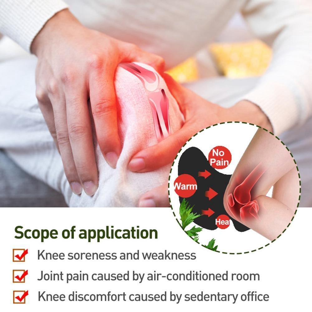 New Knee Plaster Sticker Wormwood Extract Knee Joint Ache Fast Pain Relieving Paster Knee Rheumatoid Arthritis Body Patches( 10 patches) - Image 4