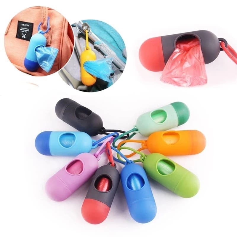 Disposable Baby Diapers Bag Box Kit - With Dispenser Lead Clip (Random Color) - Image 2