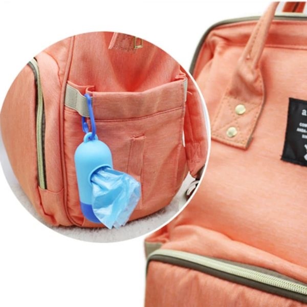 Disposable Baby Diapers Bag Box Kit - With Dispenser Lead Clip (Random Color) - Image 3