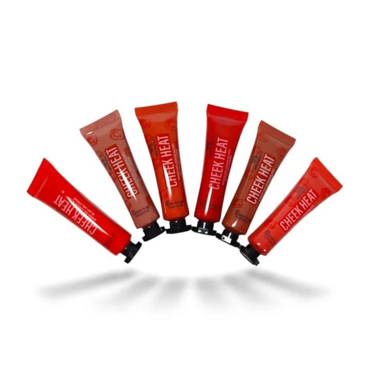 Pack of 6 Cheek Heat Shimmer Gel-Cream Blush, - Image 4