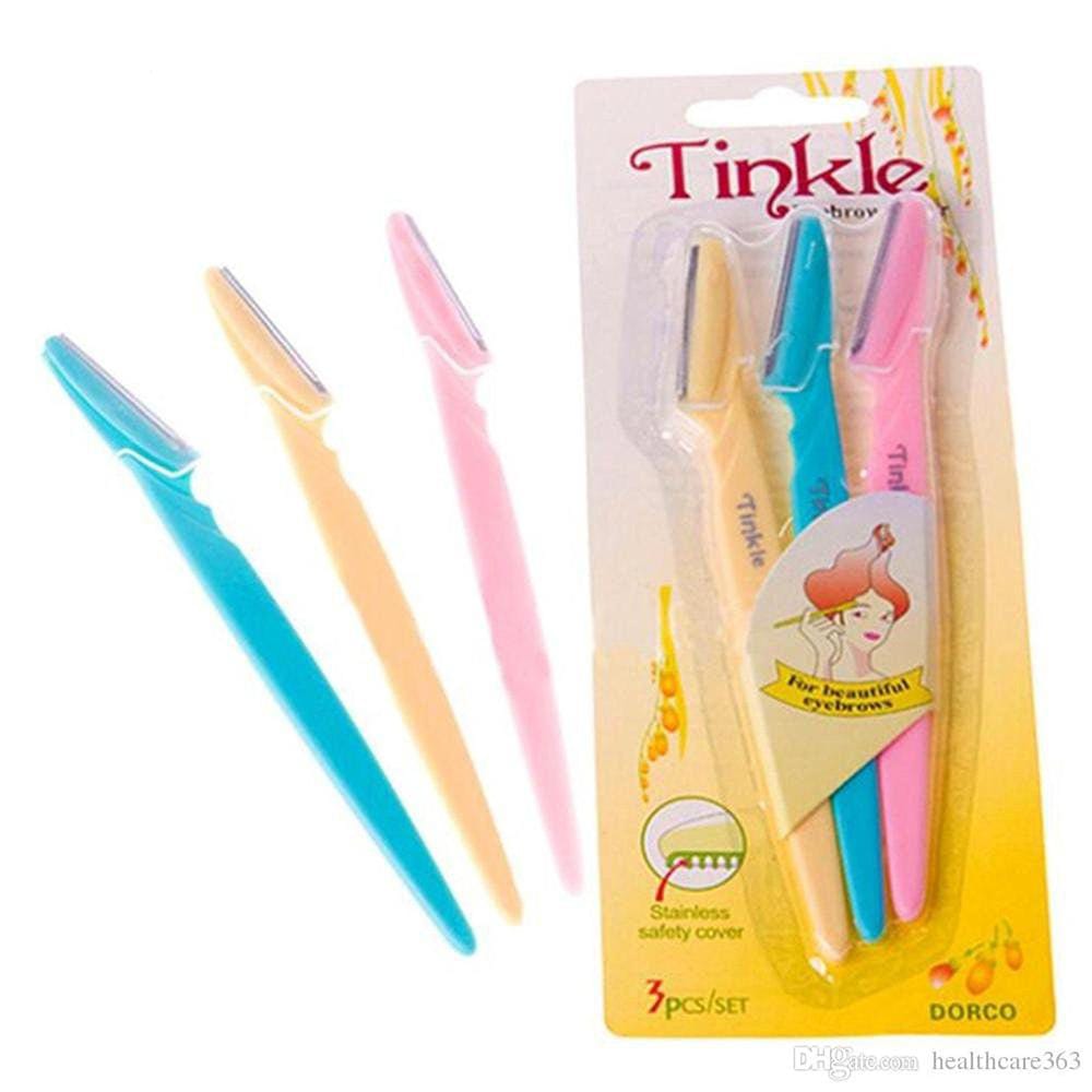 Pack of 3 Tinkle Eyebrow Razor Eyebrow Face Hair Removal & Shaper - Image 3