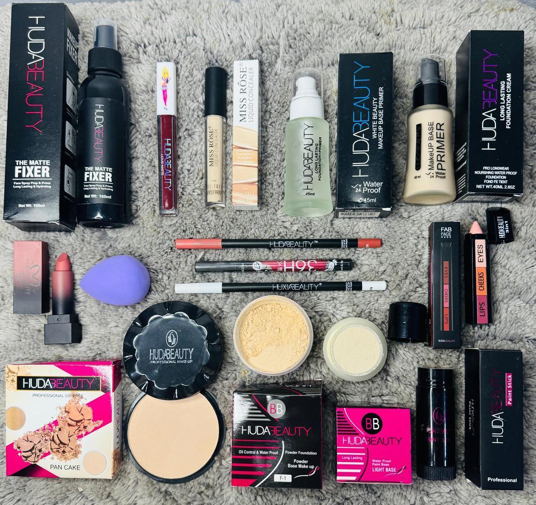 15 in 1 Makeup Deal Makeup Fixer Lip Glose Concealer Primer Foundation and may more