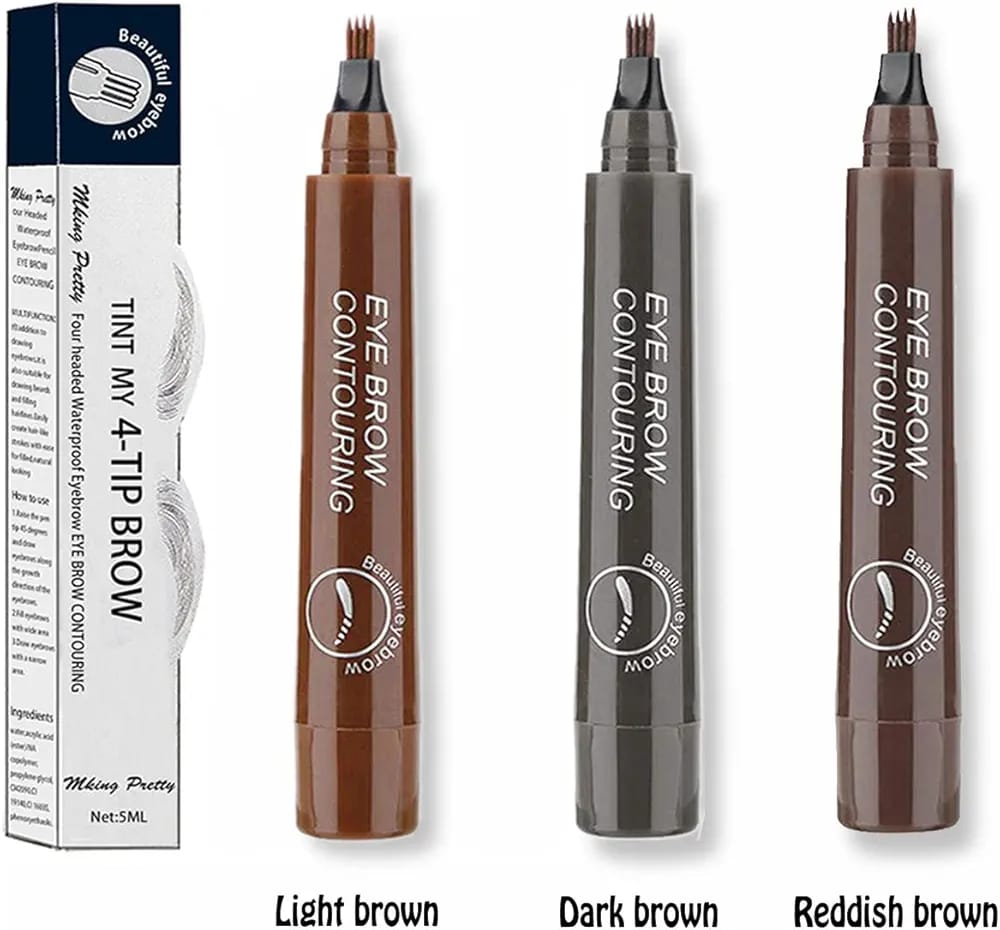 Eyebrow pencil Micro-fork Eyebrow Pencil Four-Point Eyebrow Pencil / Make Eyebrows Look More Natural Look More Spiritual And Beautiful - Image 2