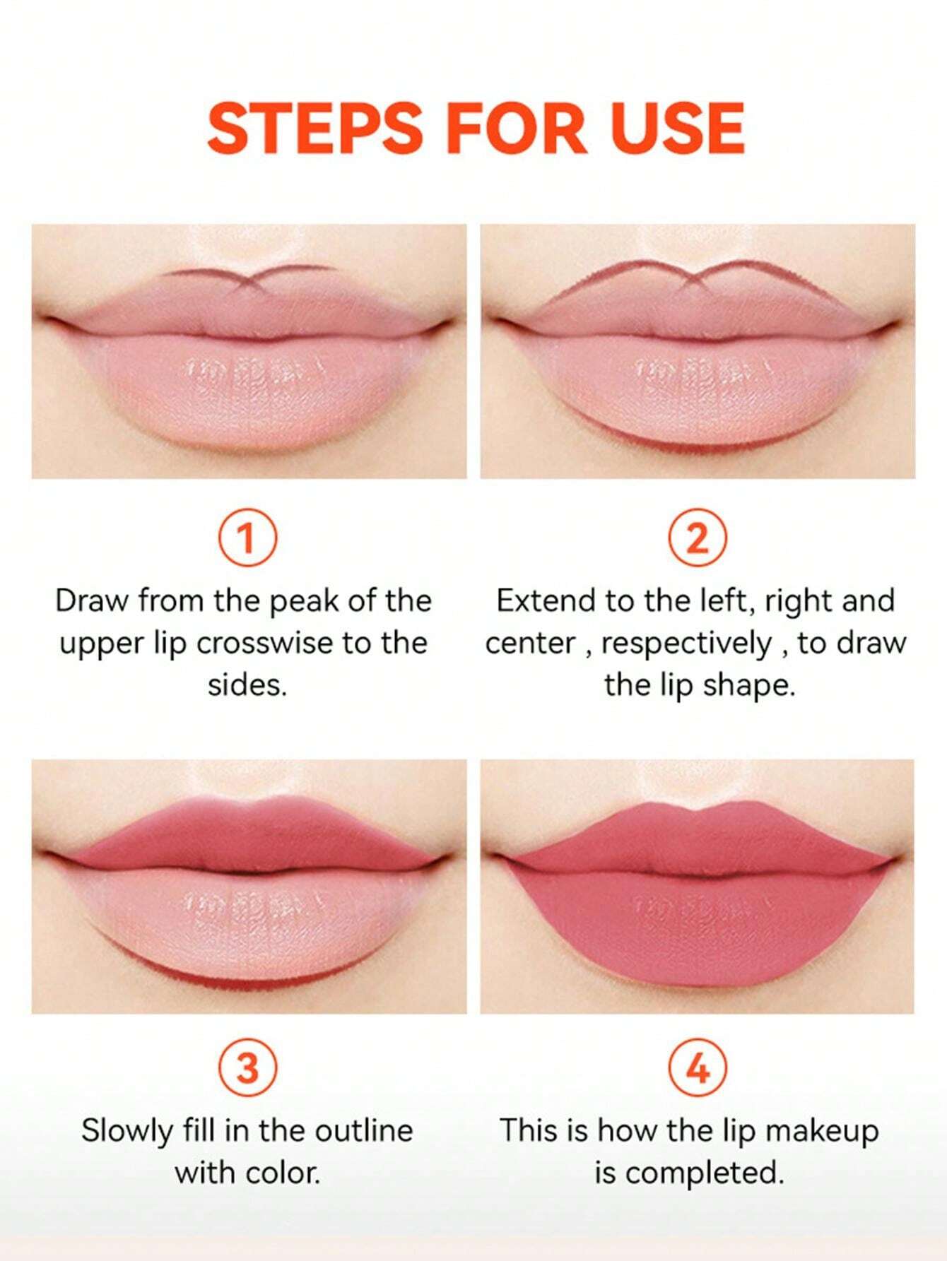 HUDAMOJI Ultra Matte Finish Lip Gloss And Lip Liner Lip Contour Set - Image 4