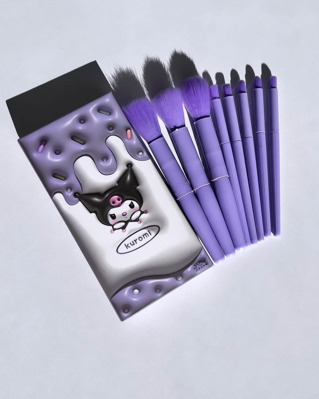 8 Pcs Makeup Brush Set In Velvet Bag Makeup Concealer Brush, Blush Powder Brush - Image 3