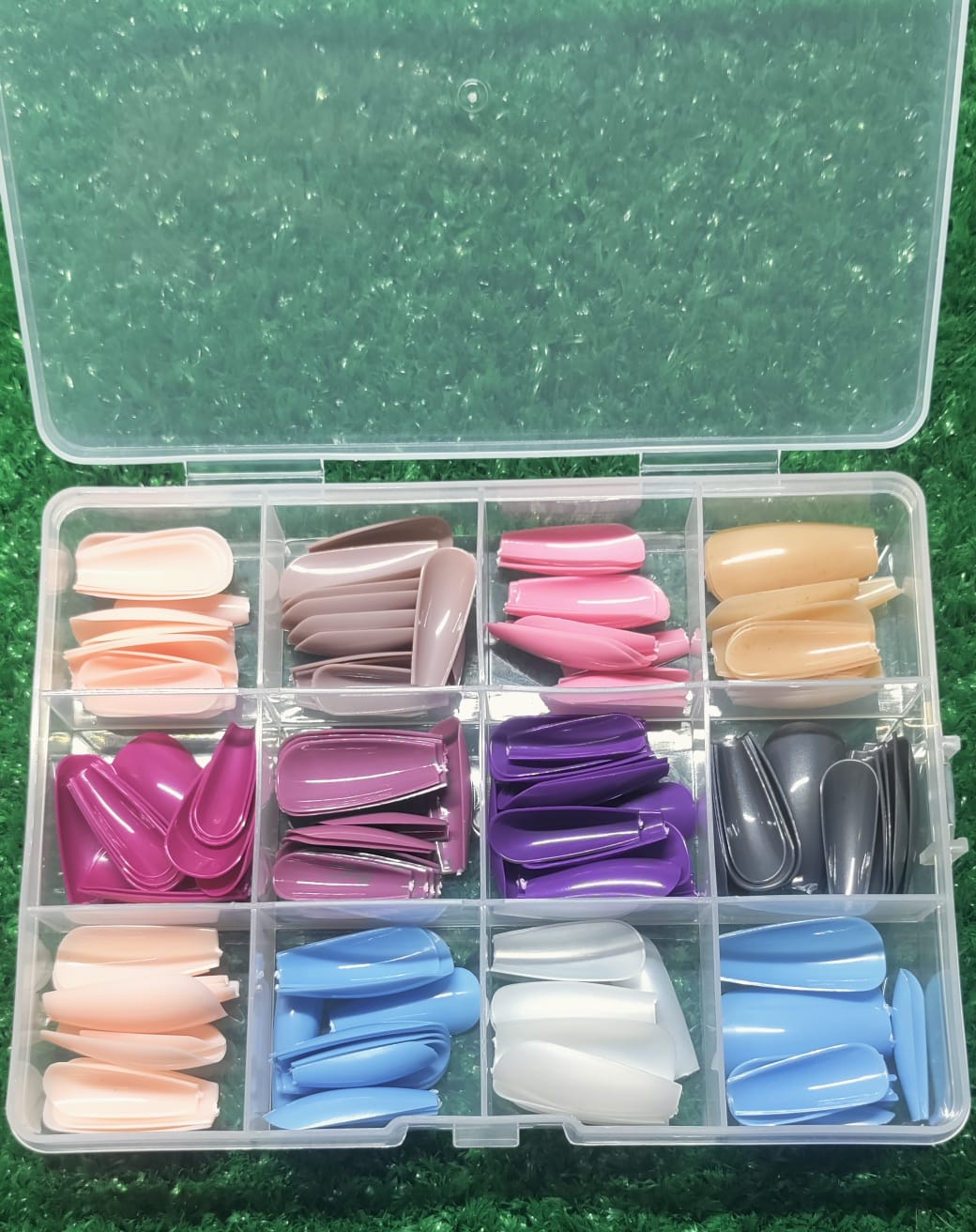 Reusable Fake Nails with Box – Beautiful Variety of Colors | Best Fake Nails For Girls ( Random Color Nails) - Image 2
