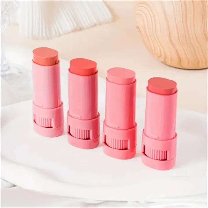 High-Pigment Matte Blush Stick – Long-Lasting, Water-Resistant & Blendable Contour Balm - Random Shades - Image 3