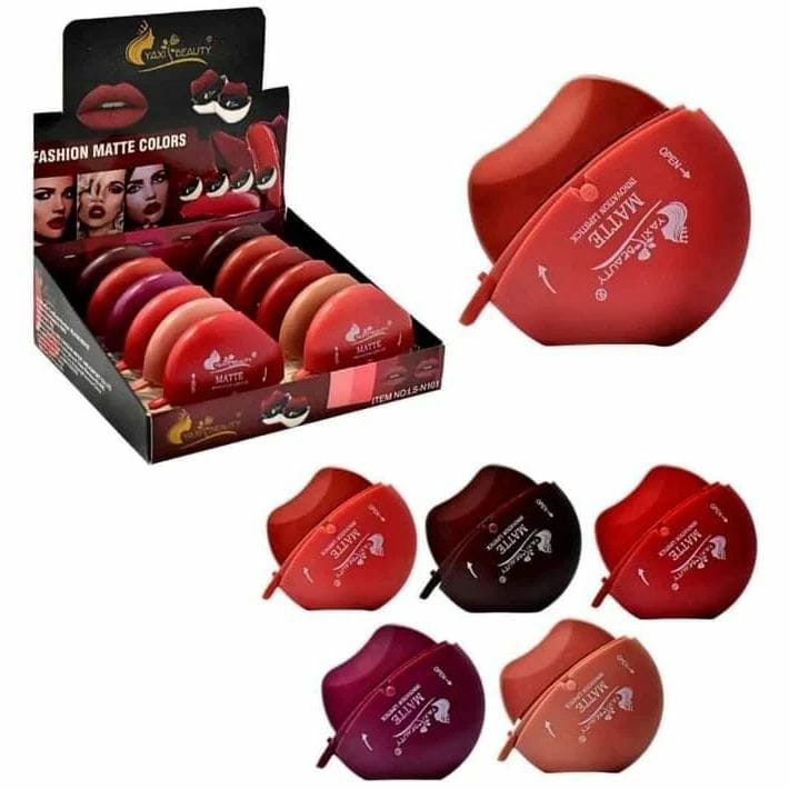 Yaxi Lip Design Solid Lipstick | Lead-Free, Easy Application & Long-Lasting Finish - Lazy Lipstick | Lipstick For Girls - Image 2