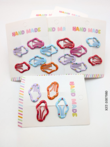 4-Piece Multicolor Hair Clip Card – Kids Accessories – Hair Pin