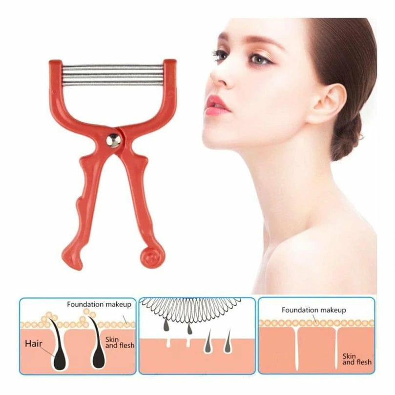 Face Hair Remover Epilator – Handheld Spring Face EpiRoller for Facial Hair Removal - Image 2