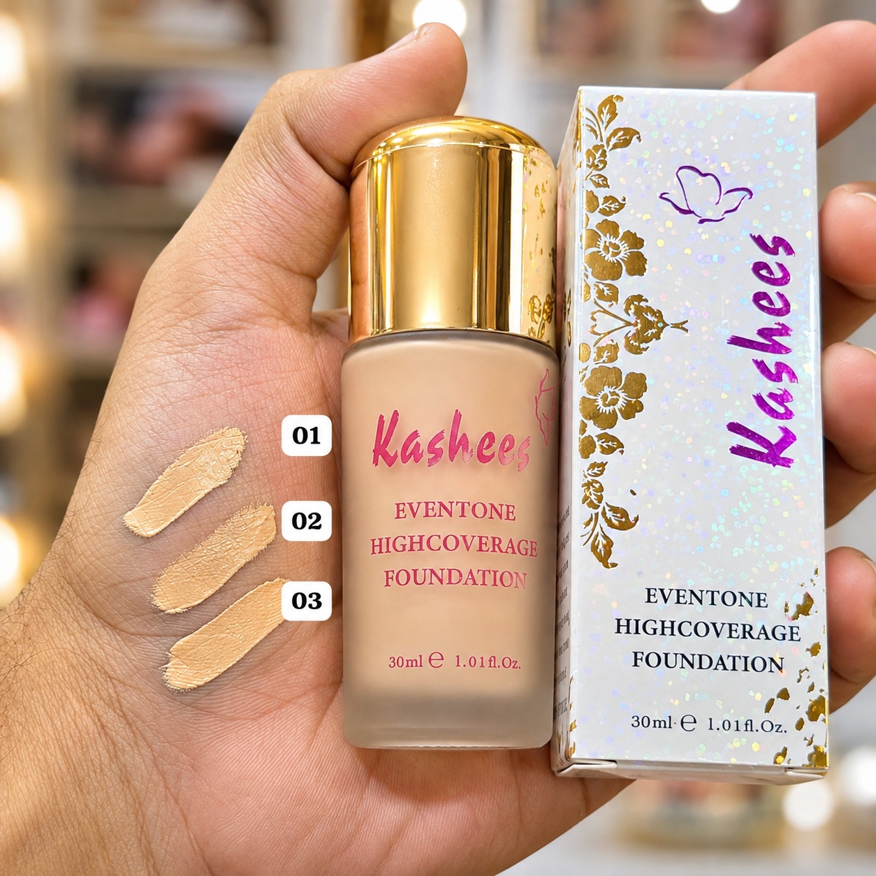 Kashee's 3 In 1 Foundation, Fixer And 2 In1 Face Powder Deal, Pack Of 3 - Image 2