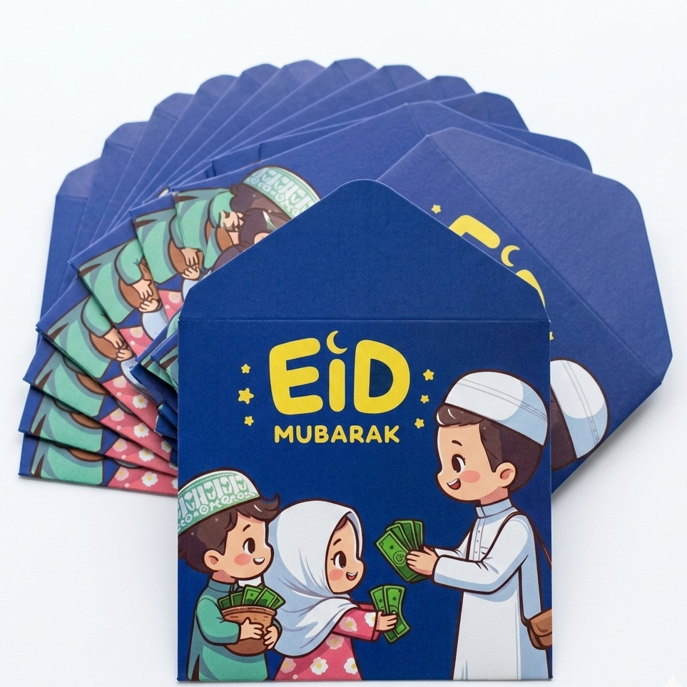 Eidi Envelope Pack of 8 – Premium Festive Cash Gift Envelopes for Eid - Image 3