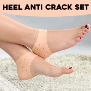 Silicone Gel Heel Pad Socks | Pain Relief & Anti‑Crack | 1 Pair Heel Guards & Protectors for Men & Women