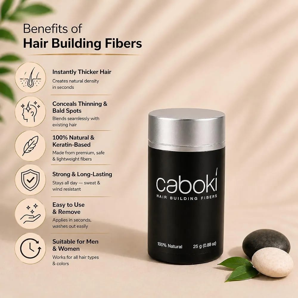 Caboki Hair Building Fibers, Adds Volume & Thickness, For Unisex - Cosmetic Product Designed For Hair Care - 25g - Image 4