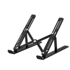 Portable & Foldable Aluminium Laptop Stand - Black