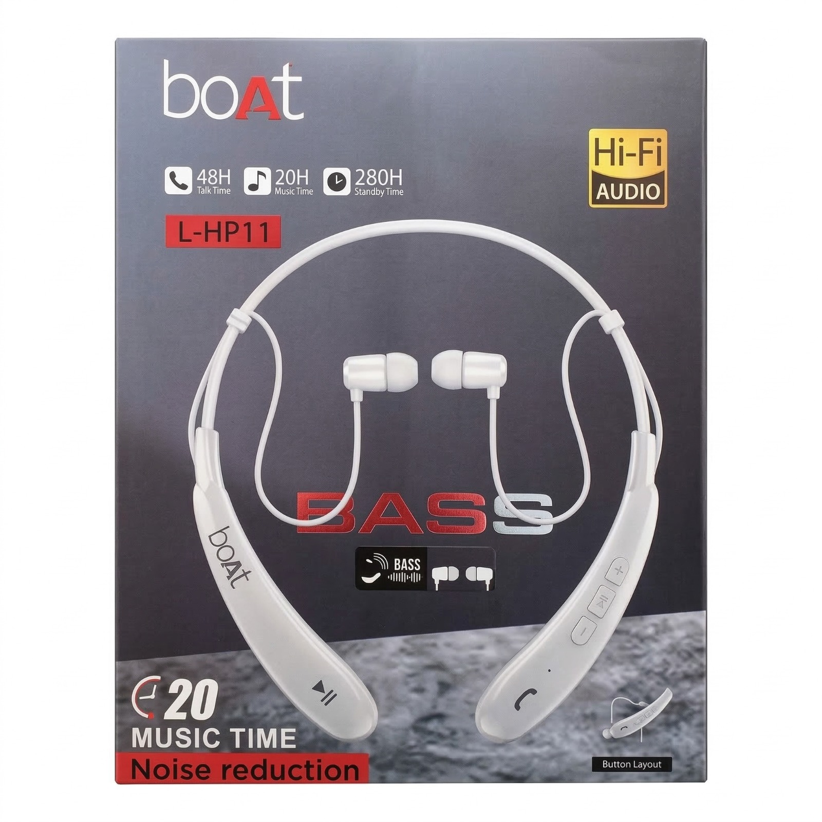 Neckband Boat Experience powerful bass, HD calls, and wireless freedom with this lightweight, sweat and Water proof neckband. - Image 2