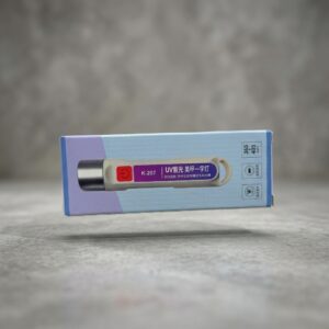 K-207 Portable UV Light Flashlight Rechargeable USB UV Flashlight for Fluorescent Detection, Currency, Stain & Security Mark Inspection