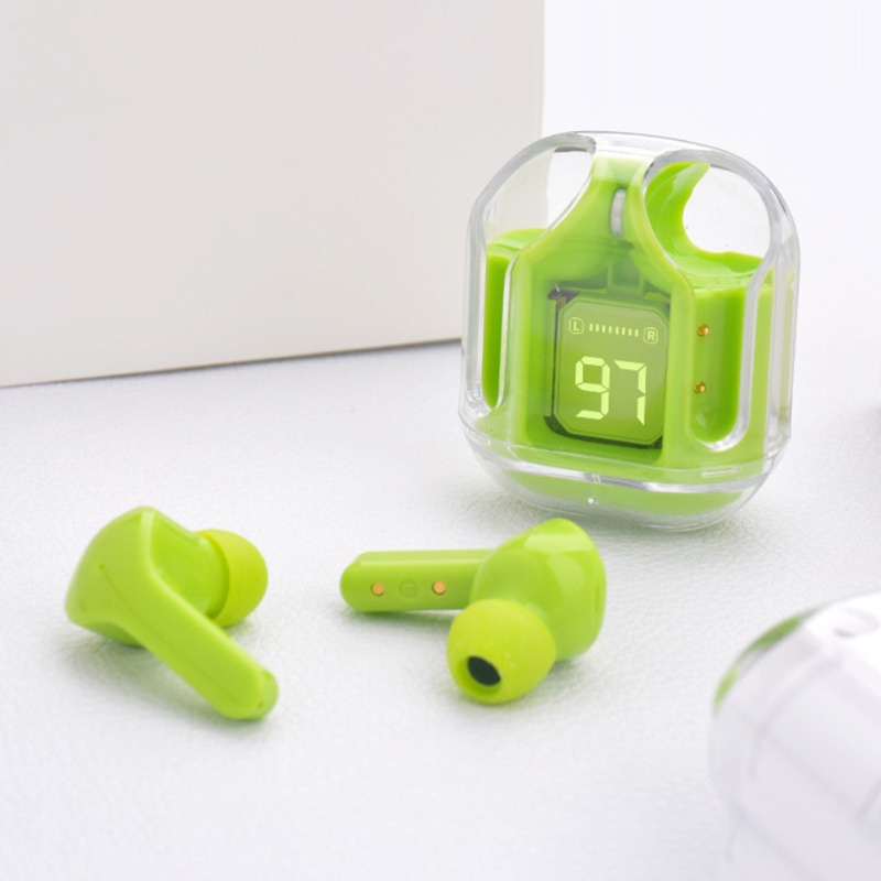 Air31 Wireless Earbuds | Crystal Transparent Bluetooth 5.3 | With Transparent Charging Case