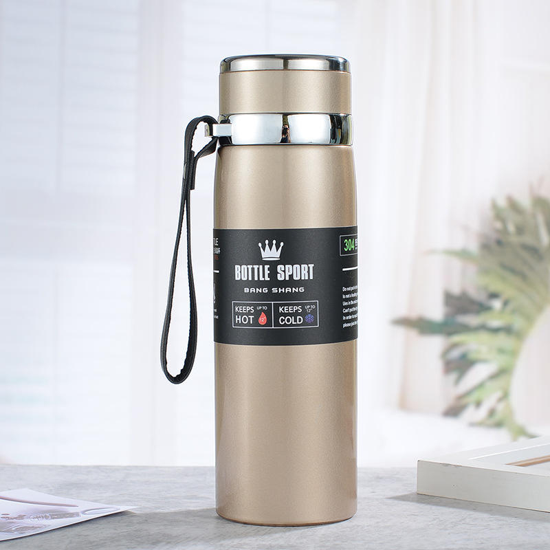 Slim Stainless Steel Water Bottle Premium Quality Long Lasting Insulation Leakproof Design For Hot And Cold Drinks | Random Color - Image 4
