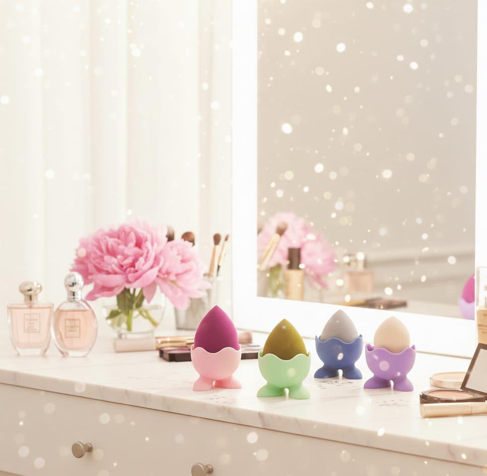 1 PCs Plastic Blender Puff Holder Multipurpose Sauce Bowl Makeup Sponge Storage Container Mini Bowl Organizer (Random Color) - Image 4