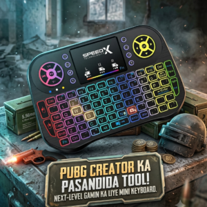 Mini Wireless Mobile PUBG Keyboard + bluetooth Touchpad 7 Color Backlit Light 2.4ghz Rechargeable with Nokia Bettery
