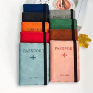 Passport Travel Wallet Organizer Durable Secure Multi Compartment Design For Passports Cards Money And Travel Essentials | Random Colour