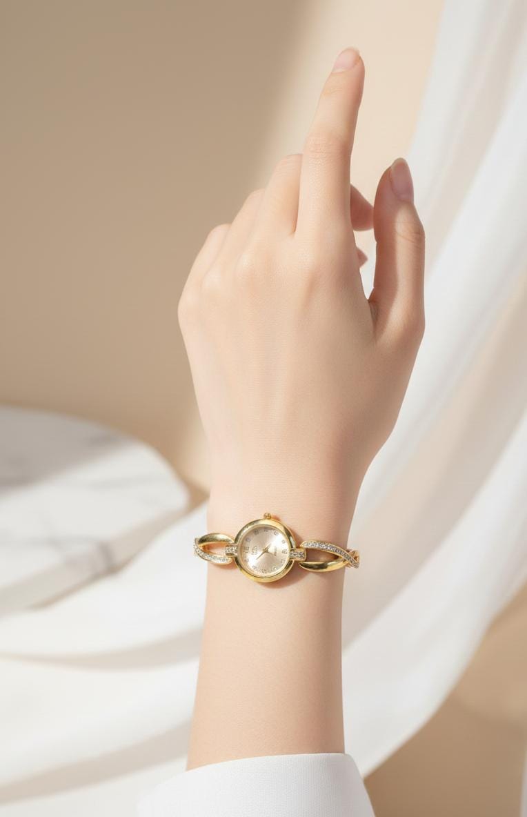 RTJ-181 Elegant Zircon Korean Watch – Stylish Fashion Accessory, Classic Timepiece for Women - Image 5