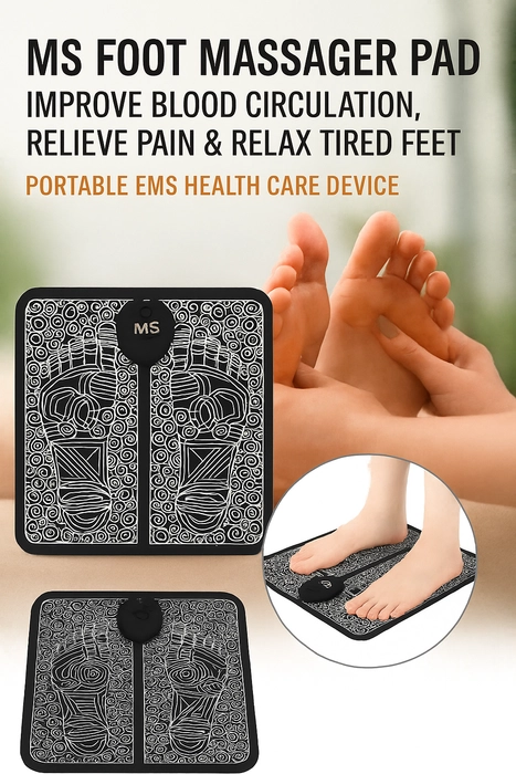 EMS Foot Massager Mat Electric USB Charging Smart Display Tens Acupuncture Feet Cushion Blood Circulation Pad Health Care Home - Image 3