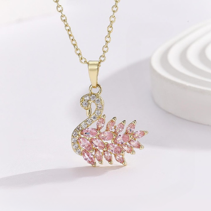 Swan Zircon Necklace - Jewelry Product Designed For Personal Style And Daily Fashion Routine - Image 3