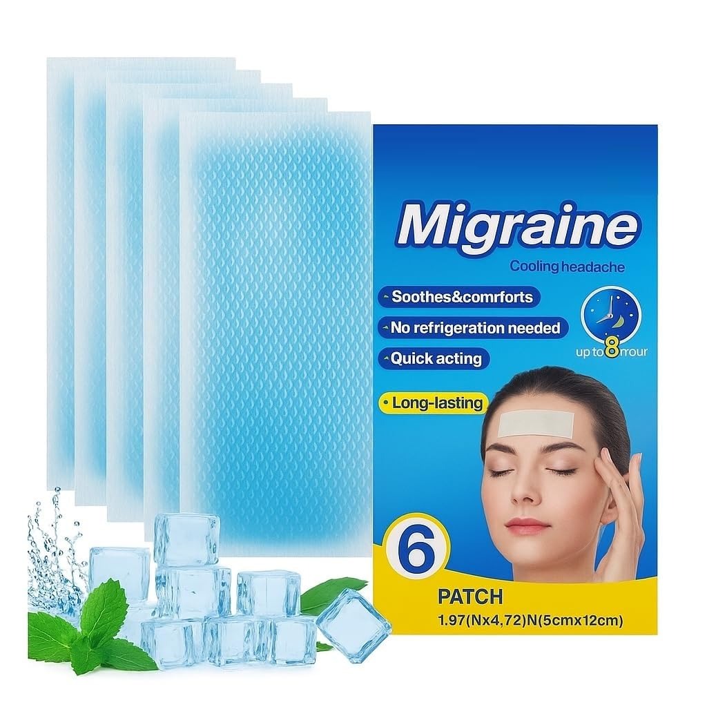 Migraine Cooling Headache Patch | Pack Of 6 Fever & Relaxation Strips - Image 4