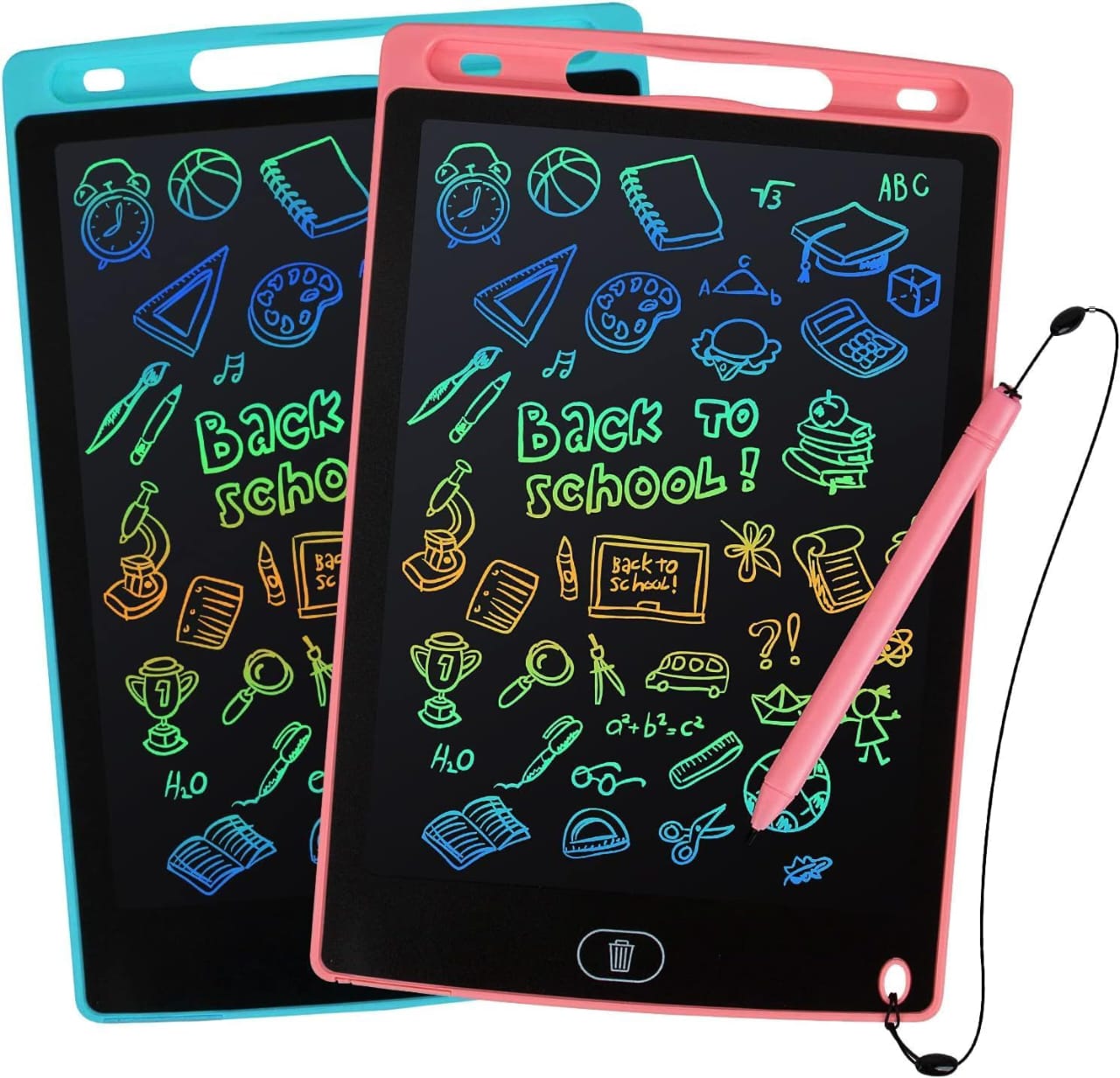 LCD Writing Tablet, Drawing Pads For Kids 8.5 Inch Colorful Lines Doodle Scribble Boards Educational Toys (Random Color) - Image 2