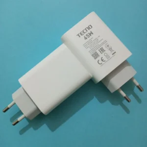 Tecno 45W Original Fast Charging Power Adapter | USB Type-A Wall Charger for Tecno Smartphones | 45W Fast Charger