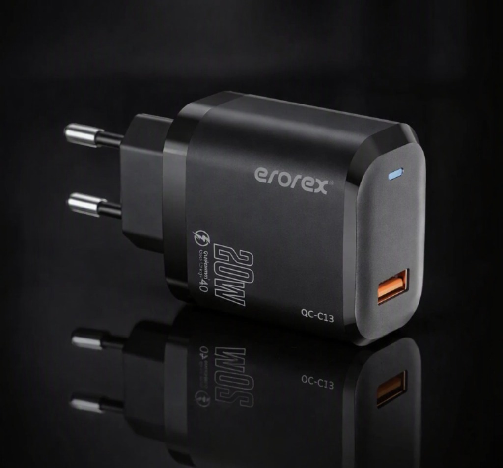 Erorex 20W QC-1.0 Fast Charging Adapter for Android iOS - Image 2