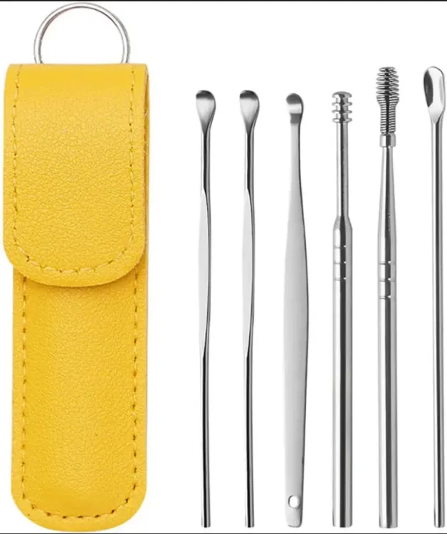 DherigTech Ear Wax Cleaning Kit, 6 Pcs Ear Pick Tools, Wax Removal Kit, Ear Cleaning Tool Set, Spring Earwax Cleaner Tool Ear Wax Remover(random color ) - Image 4