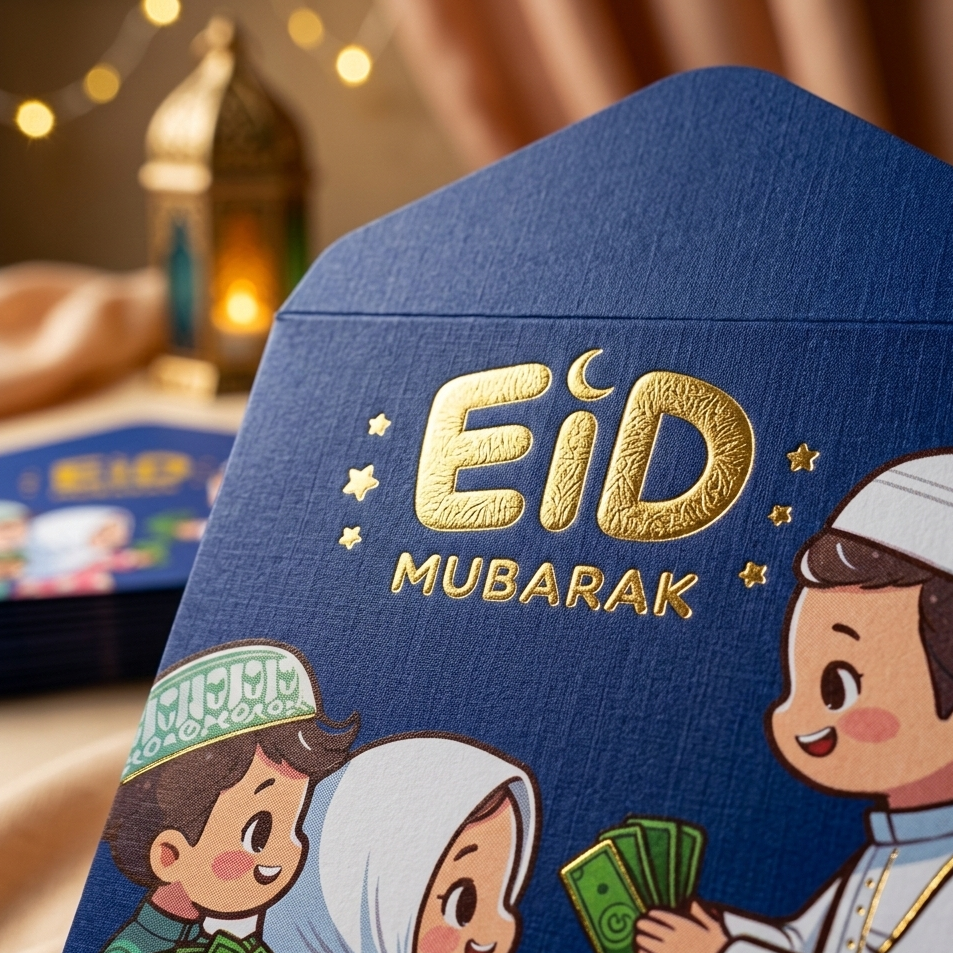 Eidi Envelope Pack of 8 – Premium Festive Cash Gift Envelopes for Eid - Image 2