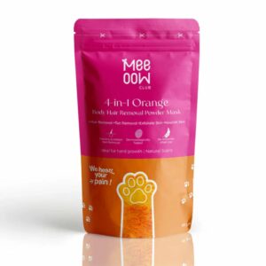 Meeoow Club 10 Min Painless Body Wax Orange Hair Removal Powder for Women
