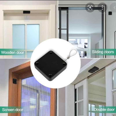 Universal Punch-Free Automatic Sensor Door Closer | Heavy-Duty Retractable Steel Cable Door Closer for Home, Office, and Internal Sliding or Swing Doors - Image 2