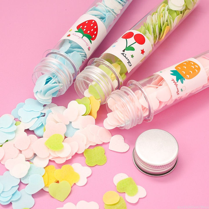 120pcs Disposable Paper Flower Soap Tube – Portable Handwash Sheets for Kids & Adults | Travel-Friendly Pocket Soap Flakes - Image 2