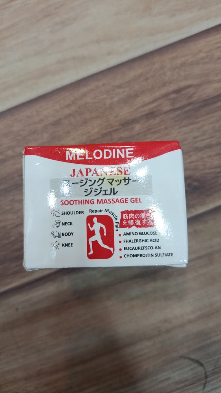 MELODINE Japanese Soothing Massage Gel – Muscle & Joint Pain Relief Cream for Shoulder, Neck, Back & Knee – Fast-Absorbing Herbal Formula (50g) - Image 3