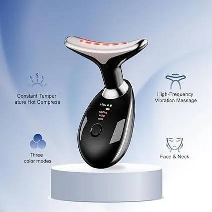 Rechargeable Face Massager Neck Device Against Wrinkles, Face Beauty Device, Electric Face Massager Anti-Wrinkle with 3 Modes 45°C Anti-Wrinkle Face Device Skin Tightening Ems Face Care Device Anti-Wrinkle - Image 4