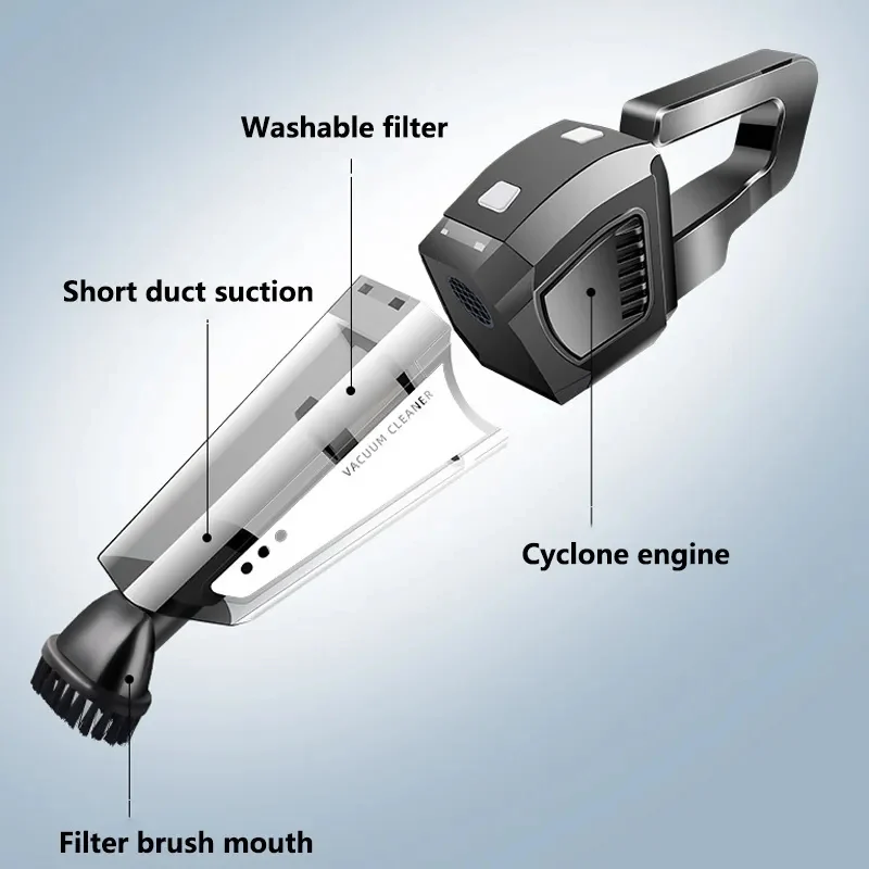 Portable Vacuum Cleaner Strong suction Blower Dry Vacuum Cleaner - Image 2