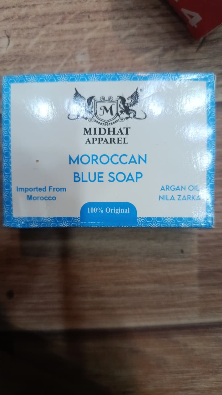 Midhat Apparel Moroccan Blue Soap For Premium Personal Care - 50Gram - Image 4