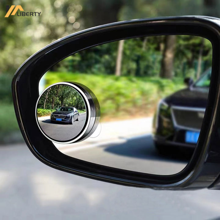 2pcs Round Blind Spot Mirrors – Wide-Angle Lens for Enhanced Rear and Side View Visibility – Convex Mirror for Cars, SUVs, and Trucks – Universal Fit Safety Accessory - Plastic Material - Image 2