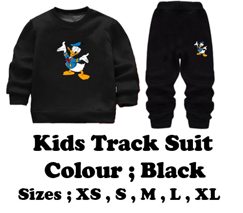 Black Duck Printed Kids Tracksuit | Winter Fleece Sweatshirt & Trouser Set – Warm, Soft & Stylish Garments for Boys & Girls FOR BABY AND KIDS - Image 3